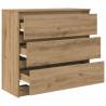 Artisan Oak Sideboard 80x35 cm - Durable & Stylish Storage