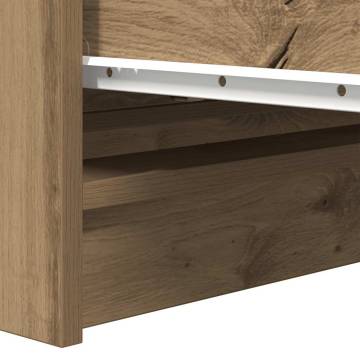 Artisan Oak Sideboard 80x35 cm - Durable & Stylish Storage