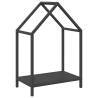 Firewood Rack Black 40x25x60 cm - Durable Steel Storage