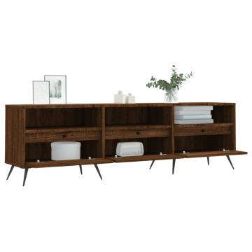 Brown Oak TV Cabinet 150x30 cm | Stylish & Sturdy Design