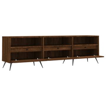 Brown Oak TV Cabinet 150x30 cm | Stylish & Sturdy Design