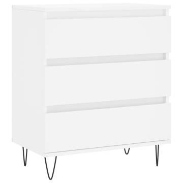 Trendy White Sideboard - Durable Engineered Wood - 60x35x70 cm