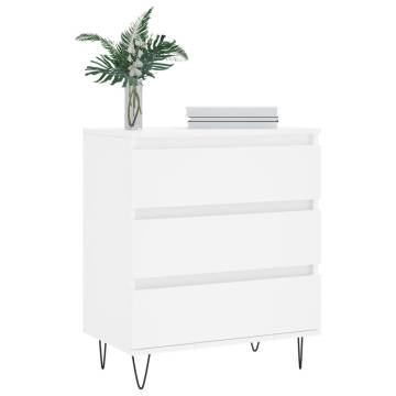 Trendy White Sideboard - Durable Engineered Wood - 60x35x70 cm