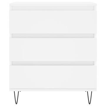 Trendy White Sideboard - Durable Engineered Wood - 60x35x70 cm