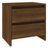 Elegant Brown Oak Bedside Cabinet - 45x34.5x44.5 cm