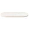 Table Top White 60x30 cm - Solid Pine Oval Design