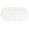 Table Top White 60x30 cm - Solid Pine Oval Design