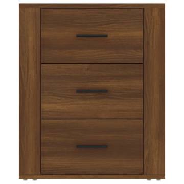 Brown Oak Bedside Cabinet - Stylish Storage Solution | HipoMarket