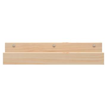 Wall Shelves 2 pcs - Solid Pine Wood | Hipomarket UK