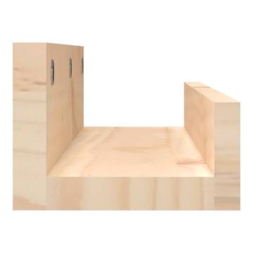 Wall Shelves 2 pcs - Solid Pine Wood | Hipomarket UK