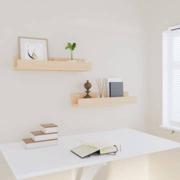 Wall Shelves 2 pcs - Solid Pine Wood | Hipomarket UK