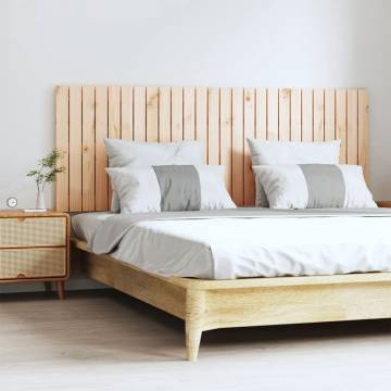 Elegant Wall Headboard - Solid Pine Wood 166x3x60 cm