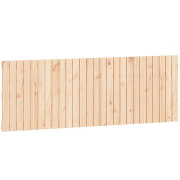 Elegant Wall Headboard - Solid Pine Wood 166x3x60 cm