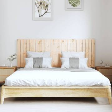 Elegant Wall Headboard - Solid Pine Wood 166x3x60 cm