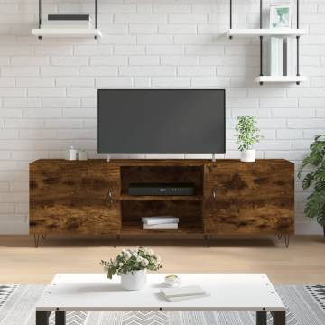 Stylish Smoked Oak TV Cabinet - 150x30x50 cm | HypoMarket