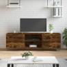  TV Cabinet Smoked Oak 150x30x50 cm Engineered Wood Colour smoked oak Quantity in Package 1 