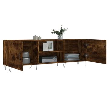 Stylish Smoked Oak TV Cabinet - 150x30x50 cm | HypoMarket