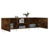 Stylish Smoked Oak TV Cabinet - 150x30x50 cm | HypoMarket