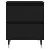 Elegant Black Bedside Cabinets - 2 pcs | Hipomarket