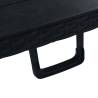  Folding Garden Table Black 180x75x72 cm HDPE Imitation Rattan