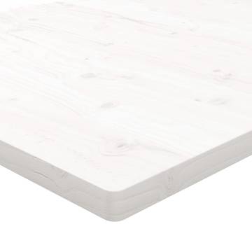 Table Top White 110x55 cm - Solid Pine Wood Elegance