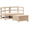 3 Piece Garden Sofa Set - Solid Wood Pine | HipoMarket UK