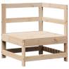 3 Piece Garden Sofa Set - Solid Wood Pine | HipoMarket UK