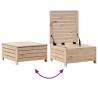 3 Piece Garden Sofa Set - Solid Wood Pine | HipoMarket UK