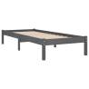 Stylish Grey Solid Wood Single Bed Frame | Hipomarket