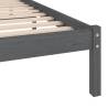 Stylish Grey Solid Wood Single Bed Frame | Hipomarket