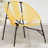  Garden Egg Chair Black and Yellow Poly Rattan Colour black and yellow Quantity in Package 1 