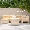 7 Piece Garden Sofa Set - Solid Wood Pine | HipoMarket