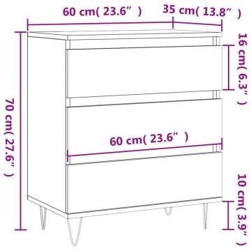 Sideboard Sonoma Oak - Stylish & Durable Storage | HipoMarket