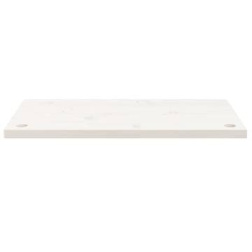 Desk Top White 80x40 cm - Solid Pine Wood for Versatile Use