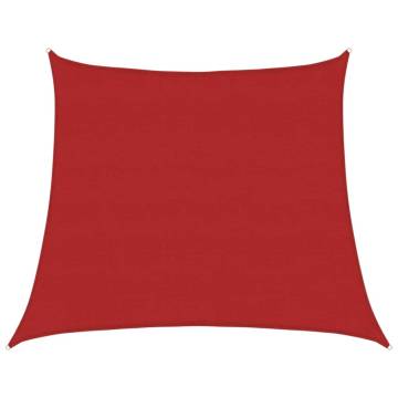 Sunshade Sail 160 gm² Red 4x5 m - Durable HDPE Protection