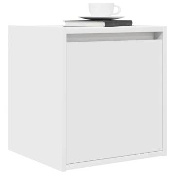 Wall-Mounted Bedside Cabinets 2 pcs White - Maximise Space