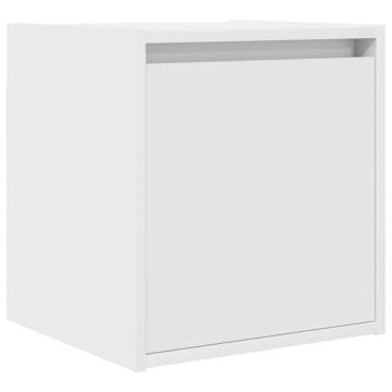 Wall-Mounted Bedside Cabinets 2 pcs White - Maximise Space