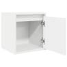 Wall-Mounted Bedside Cabinets 2 pcs White - Maximise Space