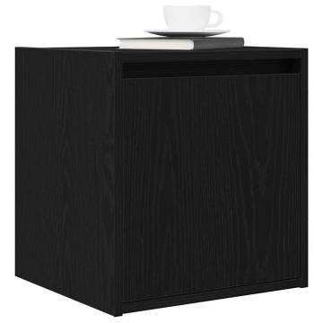 Wall-Mounted Bedside Cabinets - 2 pcs Black | HipoMarket UK