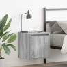  Wall-Mounted Bedside Cabinet Grey Sonoma 38x34x40 cm Quantity in Package 1 Colour grey sonoma 