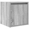 Wall-Mounted Bedside Cabinet Grey Sonoma - Modern Storage Solution