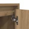 Wall-Mounted Bedside Cabinet in Artisan Oak - Stylish Storage