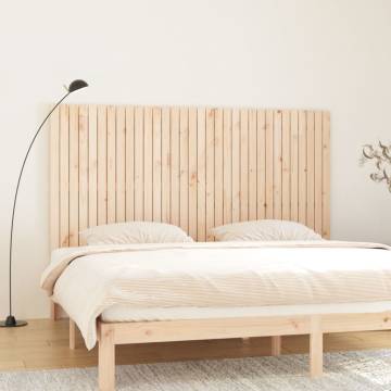 Elegant Wall Headboard | Solid Pine Wood 204x3x110 cm