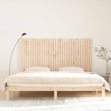 Elegant Wall Headboard | Solid Pine Wood 204x3x110 cm