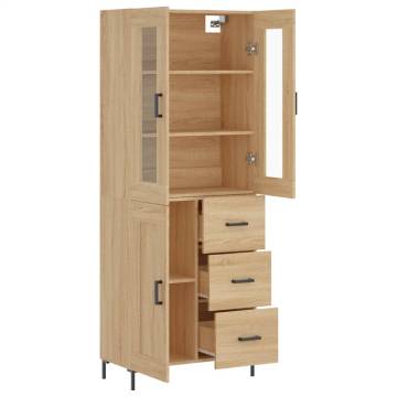 Stylish Highboard Sonoma Oak - Durable & Spacious Storage