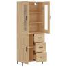 Stylish Highboard Sonoma Oak - Durable & Spacious Storage