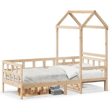  Day Bed with Roof without Mattress 80x200 cm Solid Wood