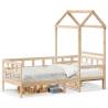  Day Bed with Roof without Mattress 80x200 cm Solid Wood