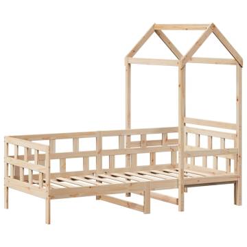  Day Bed with Roof without Mattress 80x200 cm Solid Wood