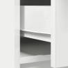 Stylish White 73x31x90cm Sideboard with Drawers & Doors